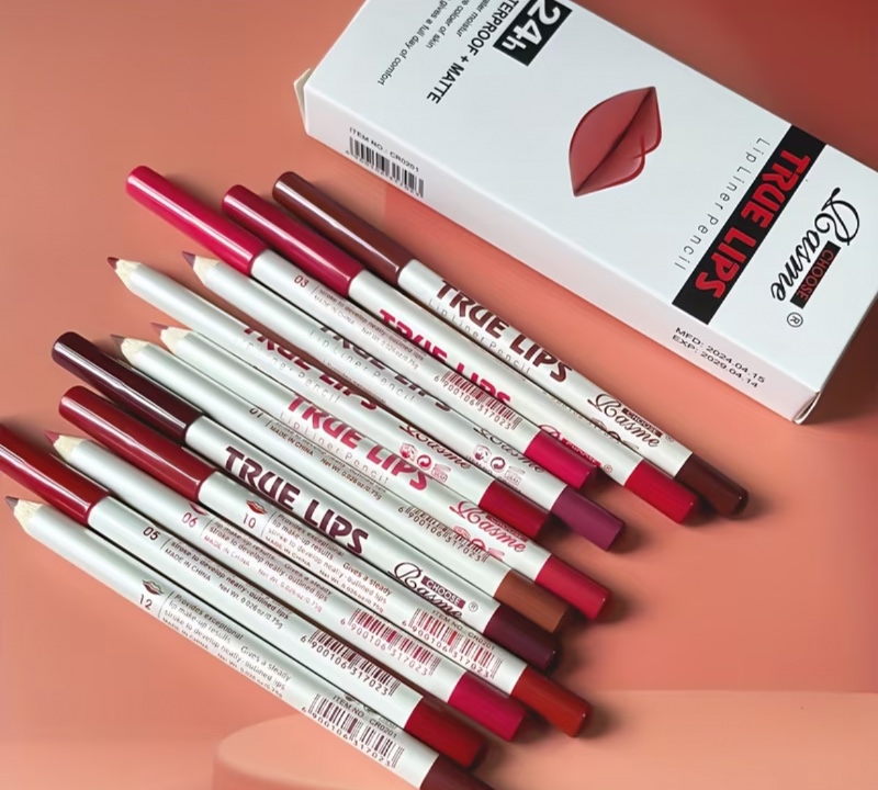 12 pièces de crayon à lèvres mat pour une application facile et un maquillage des lèvres longue tenue