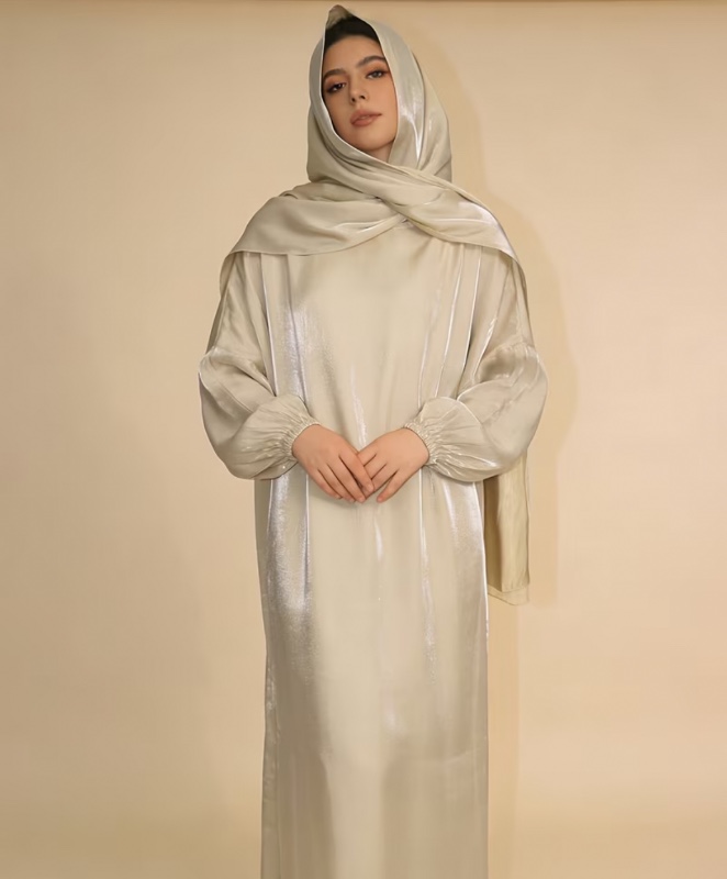1pc Élégante Abaya Dubaï et Robe Marocaine | Voile et Robe Tout-en-Un | Convient pour la Prière, la Famille, l'Extérieur, Abaya Décontractée Abaya d'Été Femme Musulmane Robe Abaya d'Été Dames