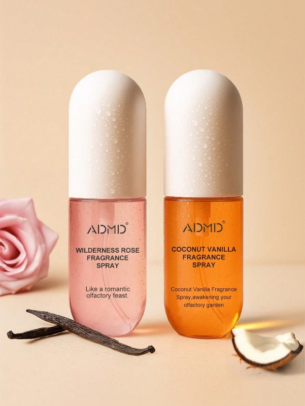 1 pièce X 50ml Spray Brume Parfumée, Senteur Florale Vanille Noix de Coco Rose Longue Durée pour l'Été, Design Portable à Emporter Désodorisant Mode, Convient pour les Vêtements, l'Intérieur, l'Extérieur, la Maison, Expédition Aléatoire