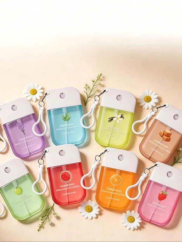 45 ml Brume parfumée, parfum d'été longue durée, mélangé avec des notes sucrées de vanille, de noix de coco et de rose, design portable, assainisseur d'air à la mode