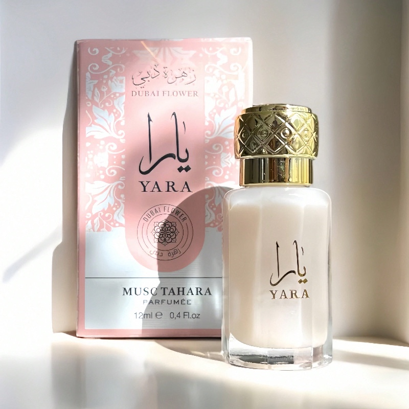 Lattafa Dubai Flower Musc Tahara Yara 12ML Extrait de parfum sans alcool Femme