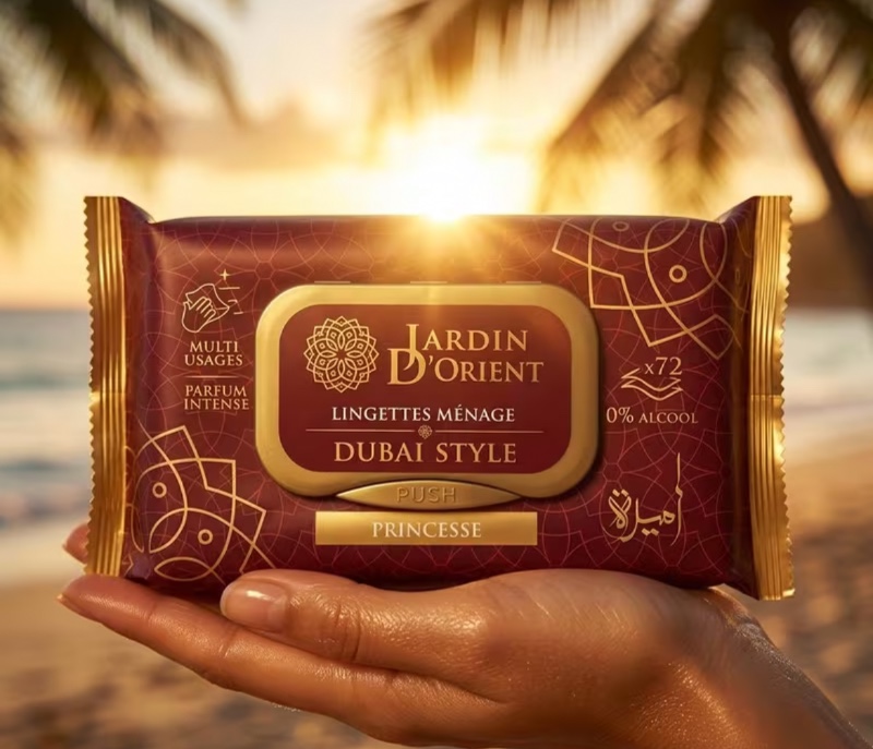 Jardin D'Orient Lingettes Ménage Dubai Style