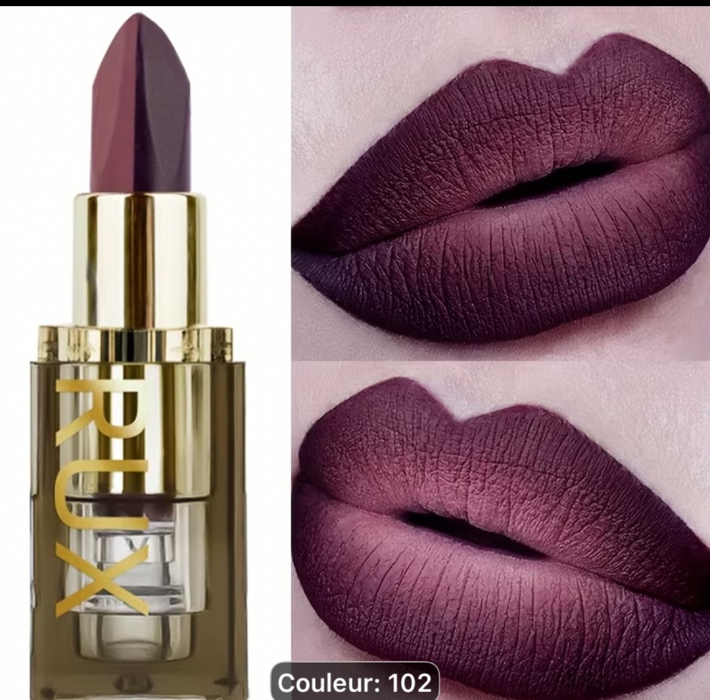 Rouge à Lèvres Bicolore Résistant, Facile à Appliquer, Waterproof, Résistant à la Transpiration, Maquillage Longue Tenue, Crayon à Lèvres