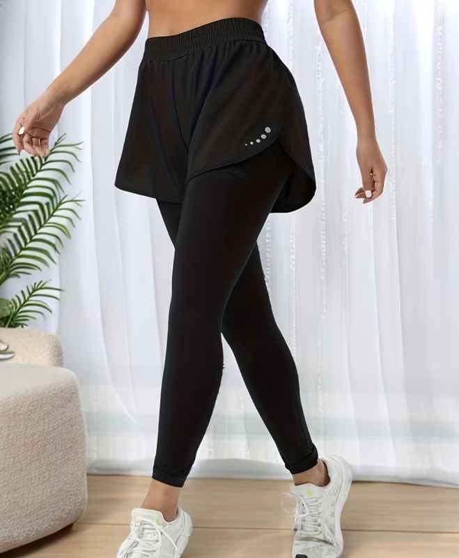 [2-en-1 Sport Loisirs] Nouveaux Pantalons de Sport Décontractés 2-en-1 pour Femmes pour l'Entraînement Sportif de Loisirs en Extérieur