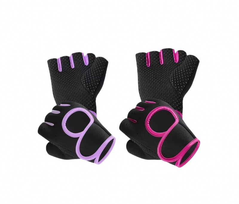 4 paires de gants de fitness, gants d'haltérophilie sans doigts, gants de gym légers et respirants, 2 paires de gants de sport pour entraînement et haltérophilie, respirants à demi-doigts, universels pour le yoga et l'entraînement avec équipeme.