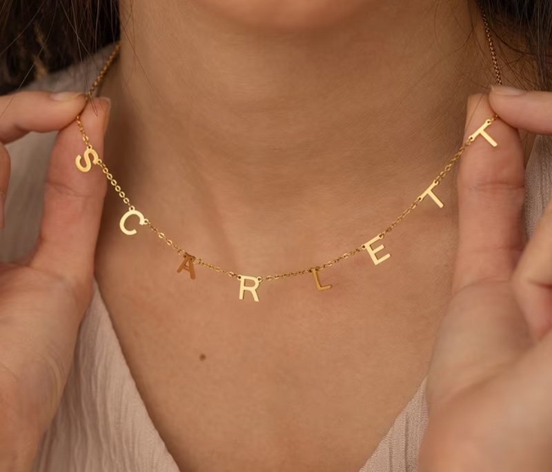 Collier personnalisé en acier inoxydable avec initiales, pendentifs multiples élégants et rétro, cadeau pour femme, mère, anniversaire, Noël, petite amie, ajouts quotidiens