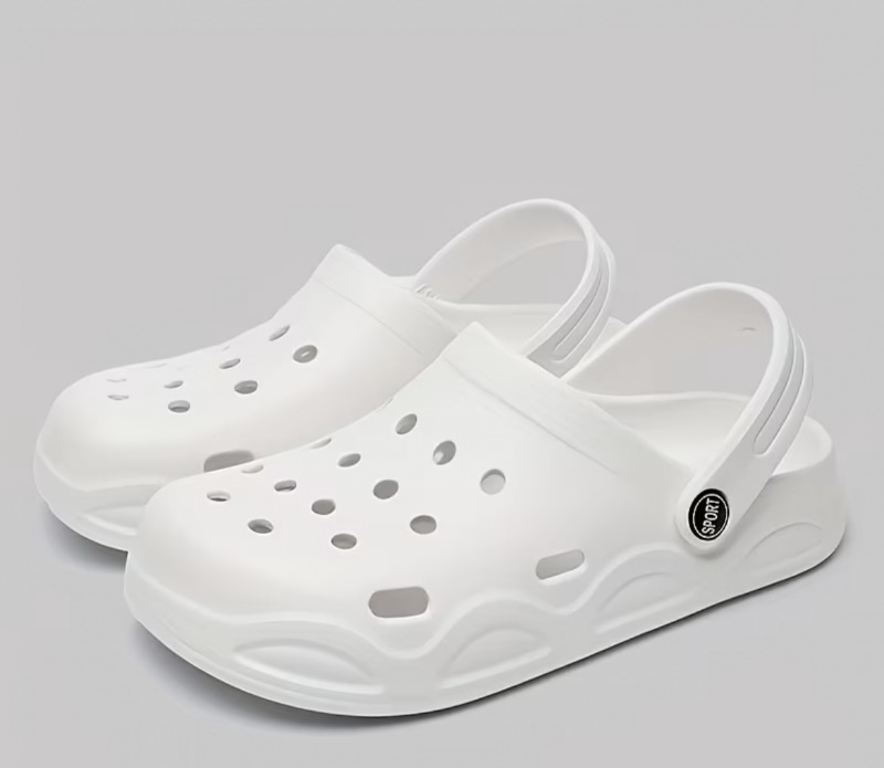 Sandales EVA pour Homme et Femme - Chaussons à enfiler adaptés pour la maison, la plage | Chaussures d'extérieur avec semelle rembourrée | Design minimaliste à rayures (Lavables à la main, Chaussures printemps/été) | Semelle EVA pour
