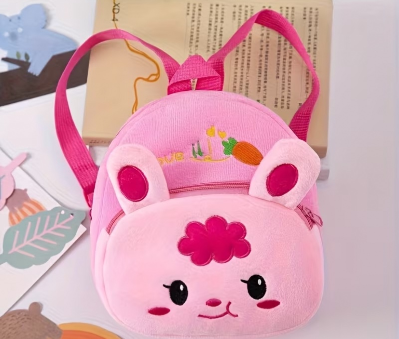 Sac à dos en peluche pour enfants de 1 à 3 ans, motif dessin animé anime mignon, sac à dos d'école maternelle, portable, intelligent et confortable pour la peau