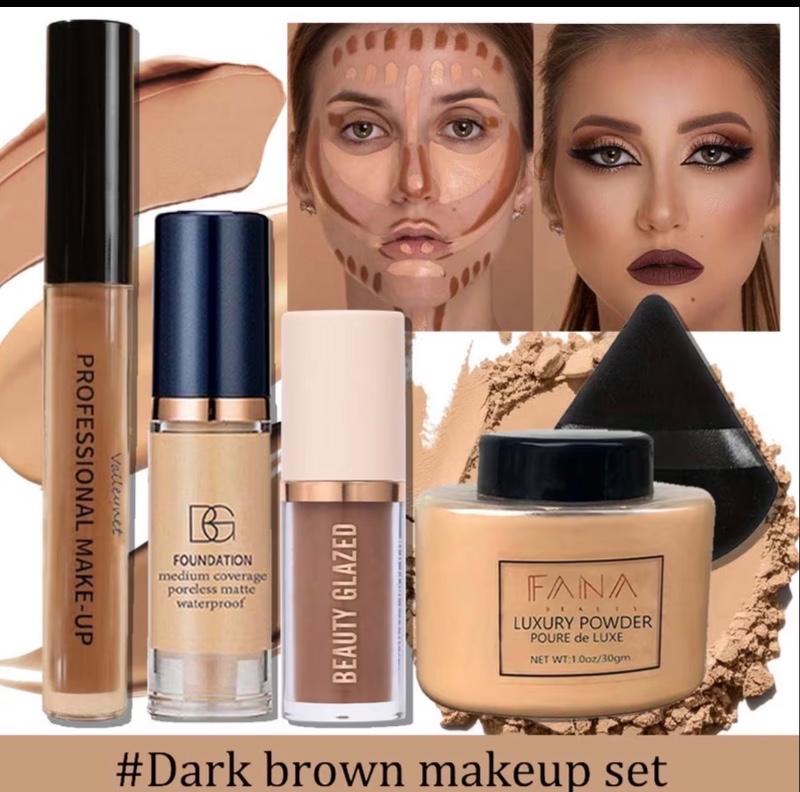 Kit de Base Visage Tout-en-Un 5 Pièces/Lot