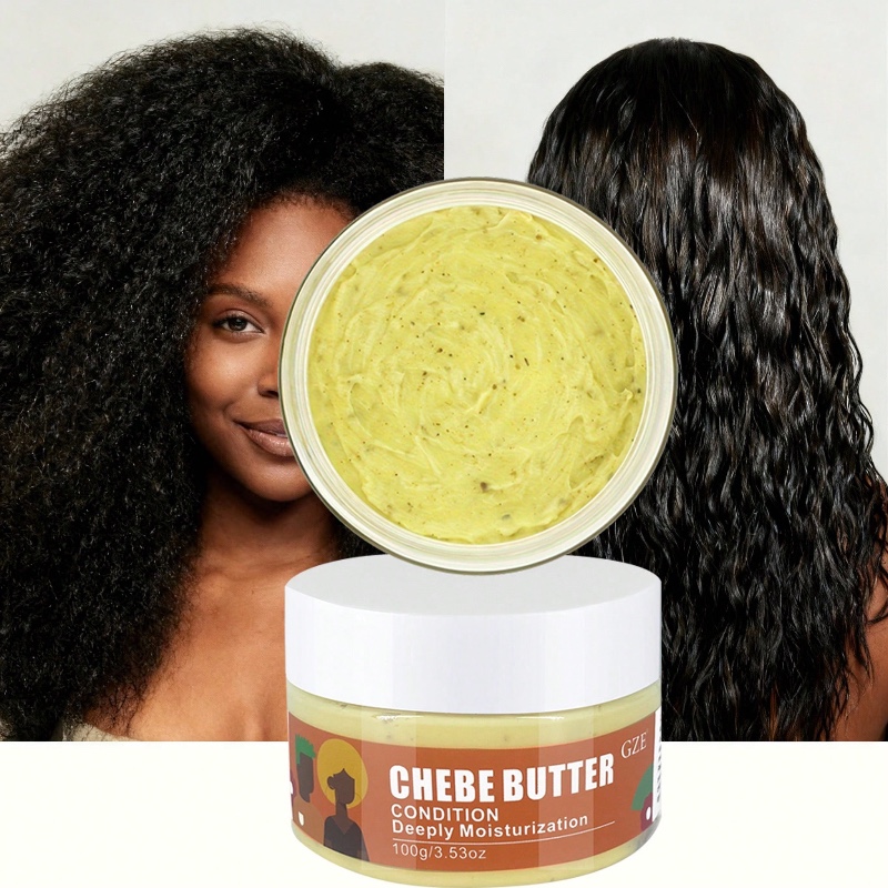 Beurre de chébé GZE (sous forme de poudre) : hydrate, répare les cheveux secs, abîmés et les pointes fourchues ; adoucit, nourrit et renforce les cheveux (soin capillaire).