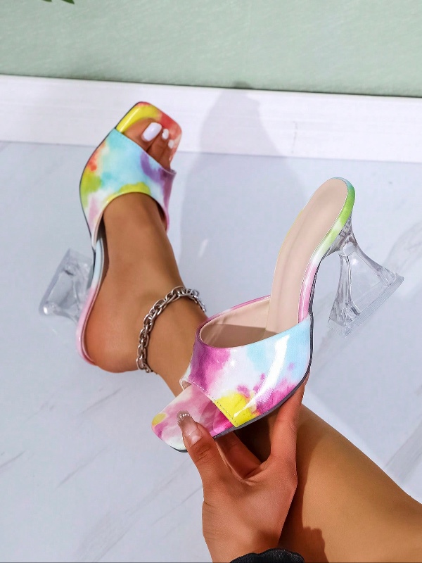 Sandales à talons asymétriques et bout carré pour femme – Chaussures élégantes, minimalistes et confortables pour soirées