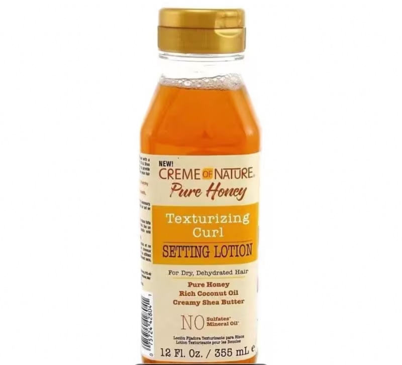 CREME OF NATURE - PURE HONEY - Lotion texturisante pour la mise en forme des boucles 355 ml