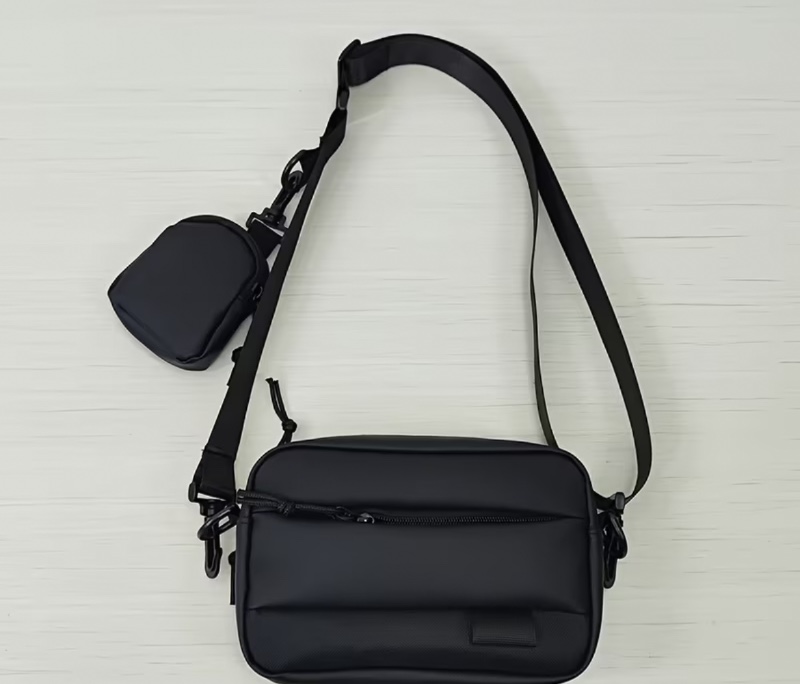 Sac bandoulière décontracté pour homme, sac messager pour homme, petit sac à dos noir, sac d'épaule portable