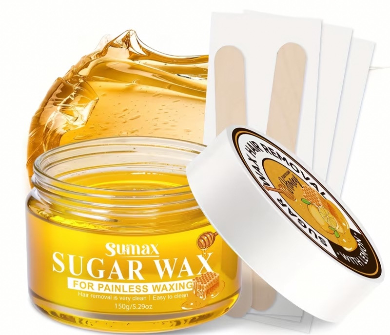 Cire dépilatoire SUMAX au citron et au miel (150 g) – Douce pour la peau et très adhérente – Cire pour le corps (bras, jambes, maillot) – Convient à tous les types de peau.