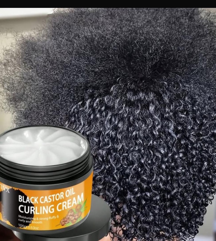 100g Crème de Définition Boucles à l'Huile de Ricin Noir