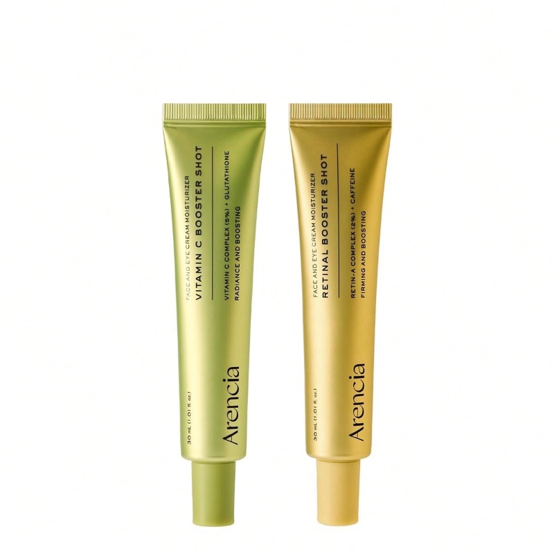 Duo Booster de Renouvellement Cutané – Vitamine C et Rétinal : Éclat, Réduction des Pores et Hydratation (Jour et Nuit) – 2 x 30 ml